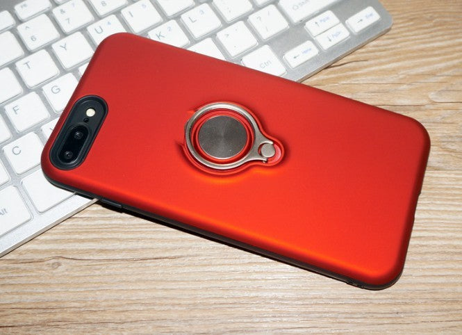 JMT-351498 Magnetic Back Cover Case for iPhone Models - Durable PC, TPU, and Metal Material