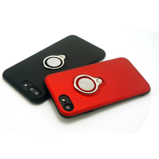 JMT-351498 Magnetic Back Cover Case for iPhone Models - Durable PC, TPU, and Metal Material