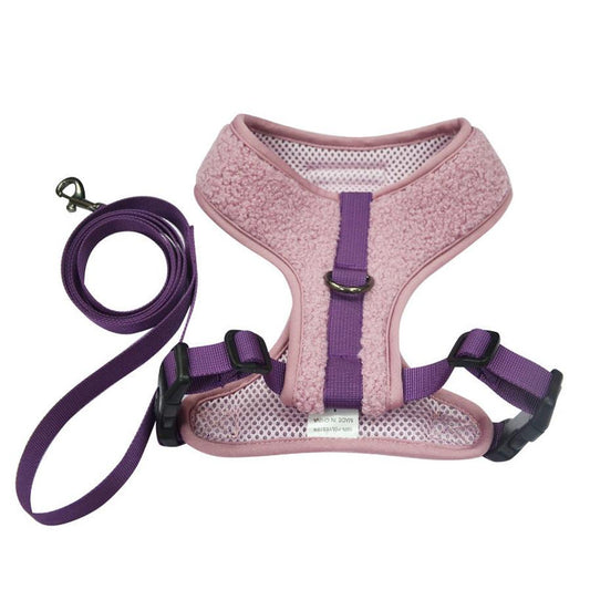 JMT-351818 Comfortable Dog Leash with Double Buckle & Chest Strap in Multiple Colors and Sizes