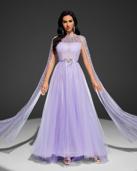 JMT-351882 Elegant Purple Women's Dress - Model SH0027
