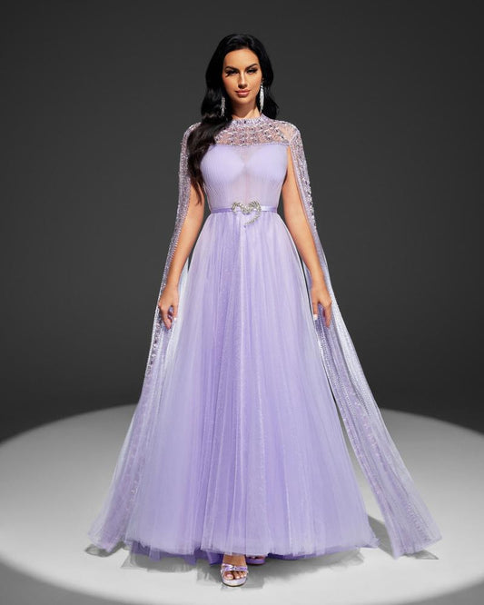 JMT-351882 Elegant Purple Women's Dress - Model SH0027
