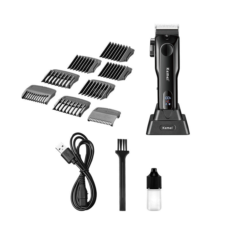 JMT-351882 Rechargeable LED Hair Clipper with Brushless Motor and Digital Display