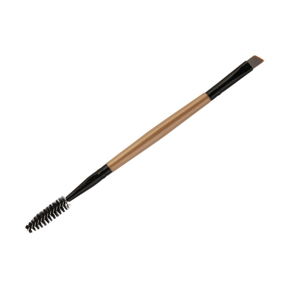 JMT-352074 Double-Head Professional Makeup Brush Set with Corrugated Silk Nylon Wool and Portable Plastic Handle