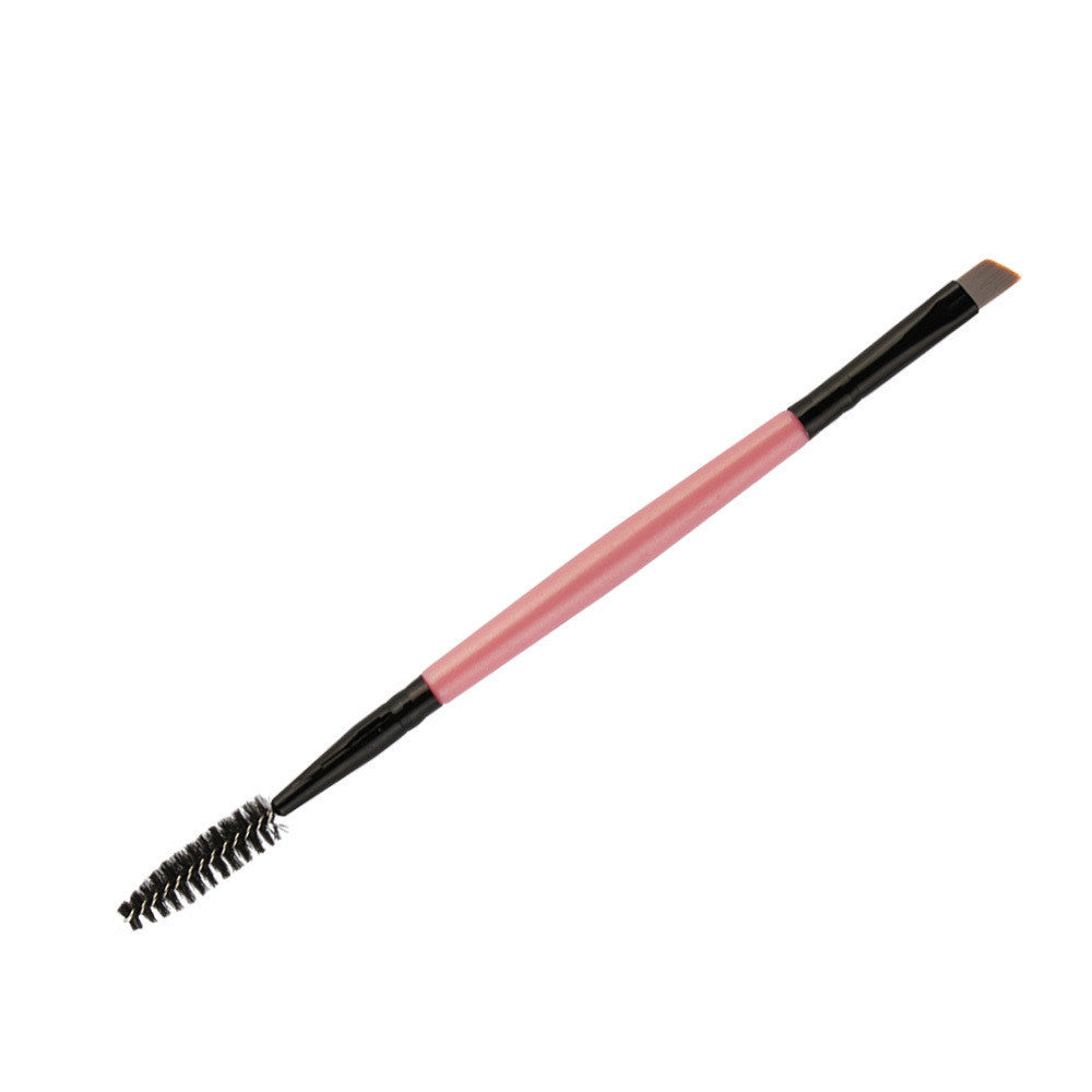 JMT-352074 Double-Head Professional Makeup Brush Set with Corrugated Silk Nylon Wool and Portable Plastic Handle