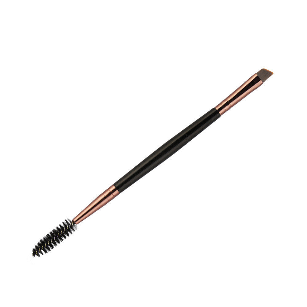 JMT-352074 Double-Head Professional Makeup Brush Set with Corrugated Silk Nylon Wool and Portable Plastic Handle
