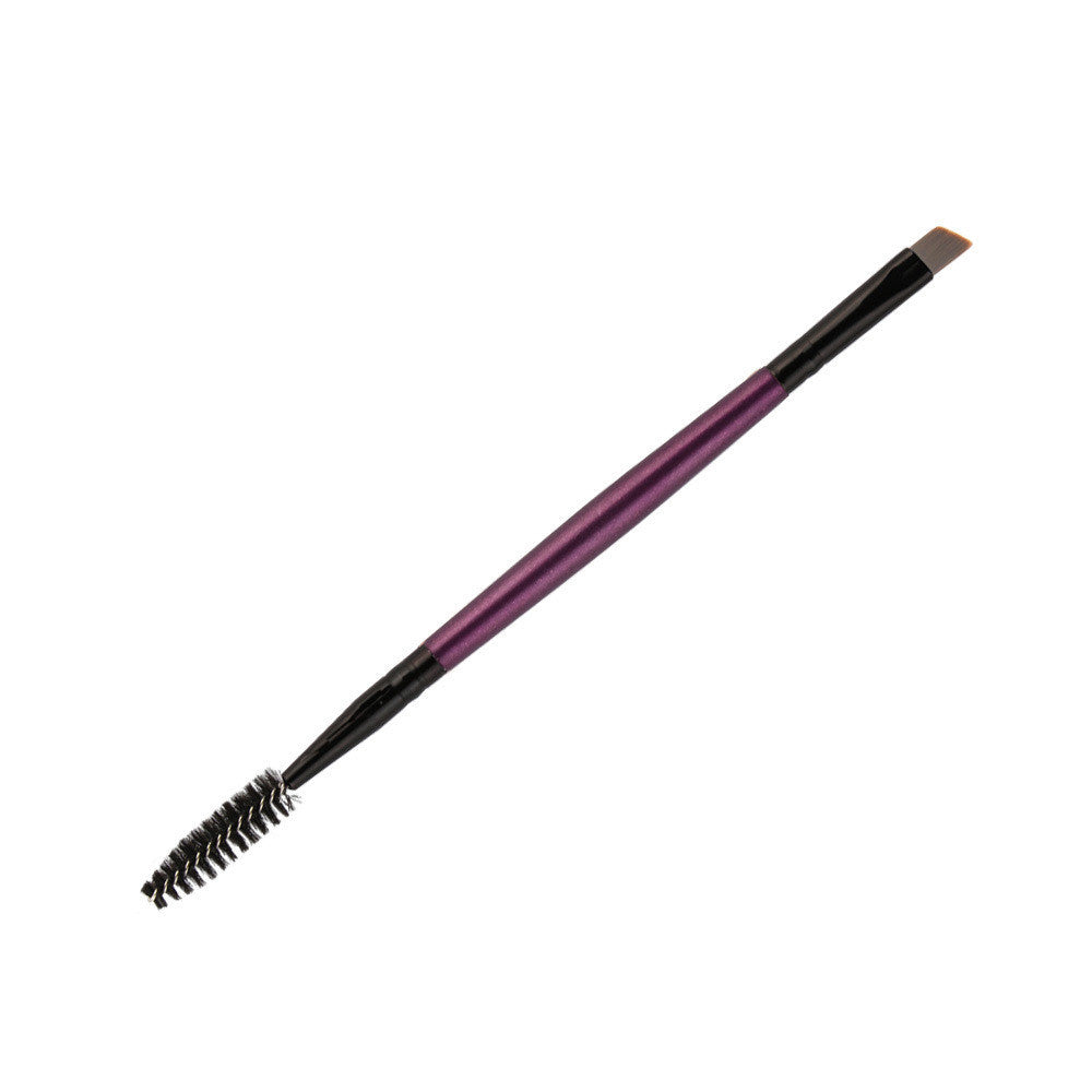 JMT-352074 Double-Head Professional Makeup Brush Set with Corrugated Silk Nylon Wool and Portable Plastic Handle