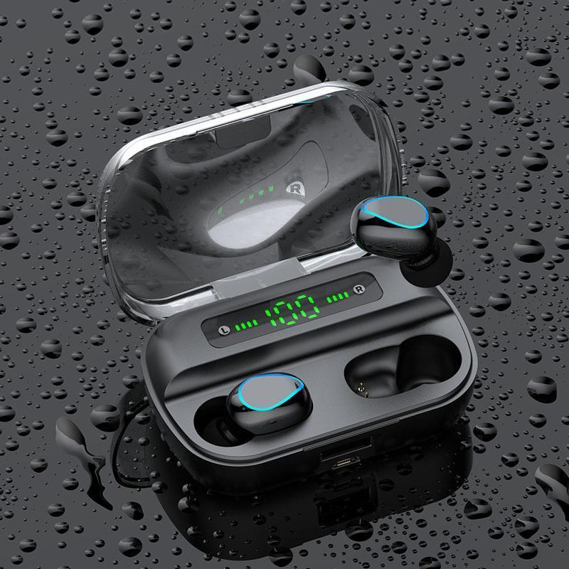 JMT-352138 Dual Wireless Bluetooth Headset with Stereo Sound, Call Function, Voice Control, and Multi-Point Connection