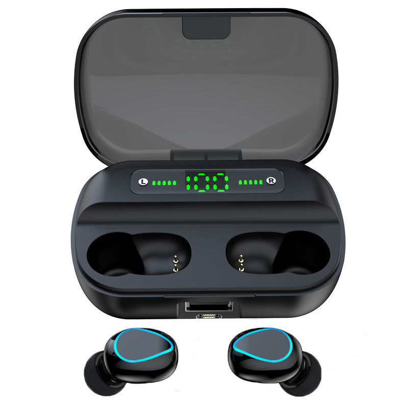 JMT-352138 Dual Wireless Bluetooth Headset with Stereo Sound, Call Function, Voice Control, and Multi-Point Connection