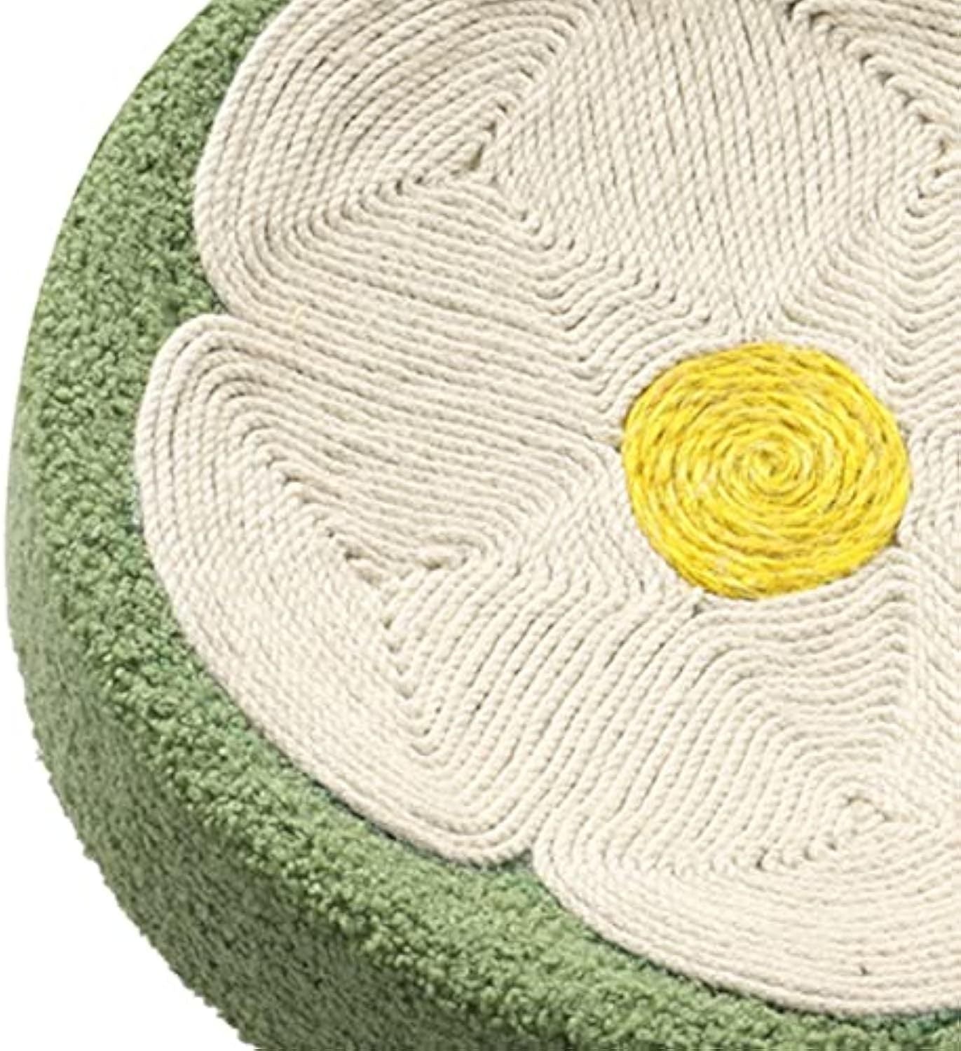 JMT-352458 Cat Scratcher Bowl and Lounge Bed - Round Sisal Scratch Pad for Cats and Kittens, Comfortable Nest for Play and Rest