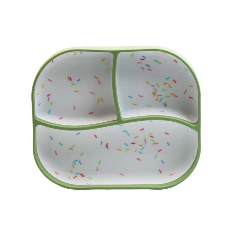 JMT-352586 Silicone Baby Feeding Plate - Food Grade, Non-Slip, Easy Clean Design