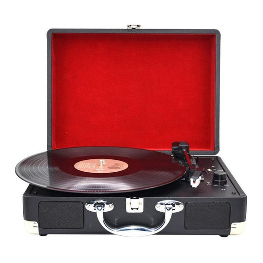 JMT-352650 Bluetooth Audio Record Player with Multi-Regional Compatibility and Handmade Design