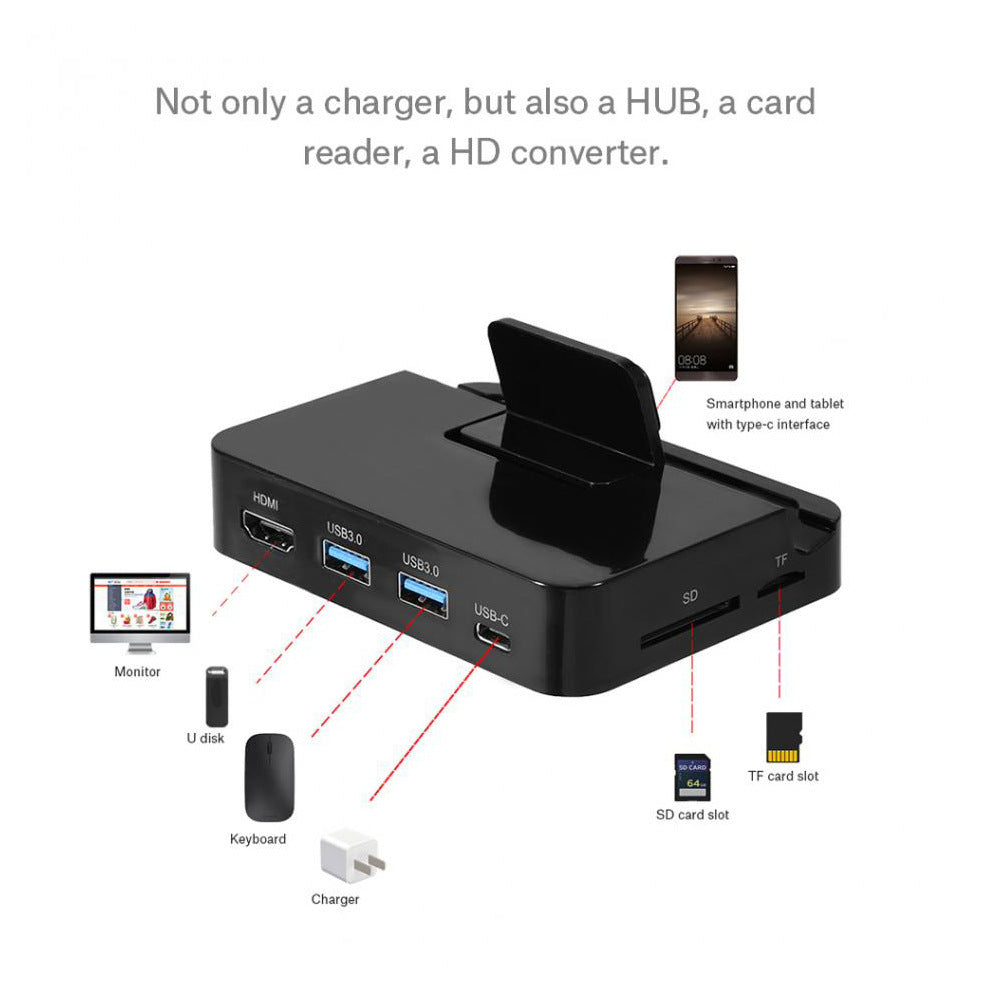 JMT-352650 HD Mobile Phone Dock Converter with 5Gbps Transmission Rate - No External Power Supply Required