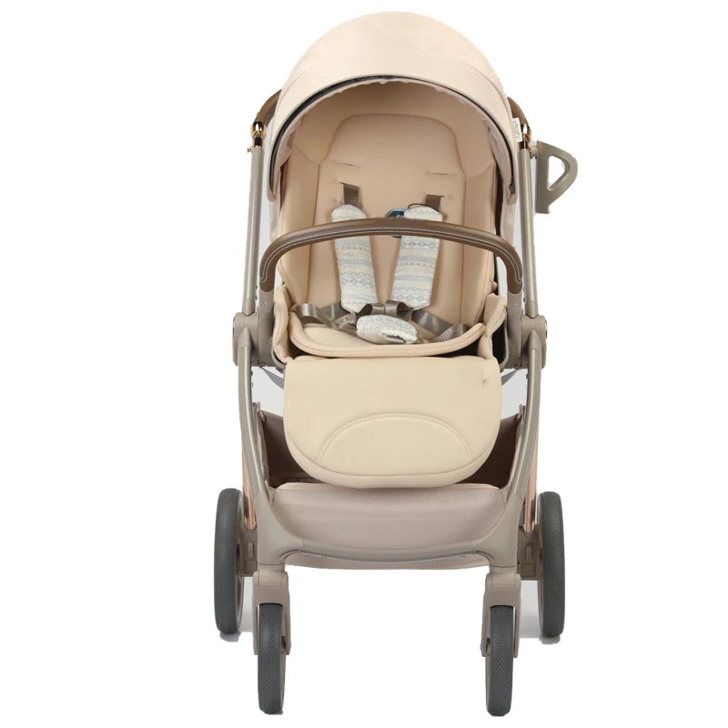JMT-352778 Foldable 3-in-1 Baby Stroller with Double Directional Steering and Large Storage Basket