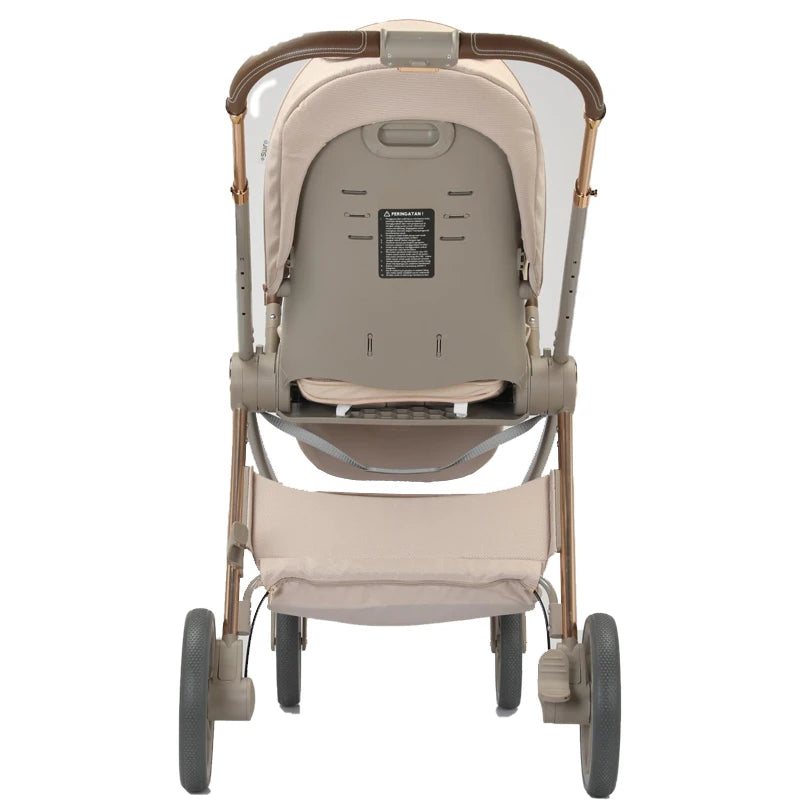 JMT-352778 Foldable 3-in-1 Baby Stroller with Double Directional Steering and Large Storage Basket