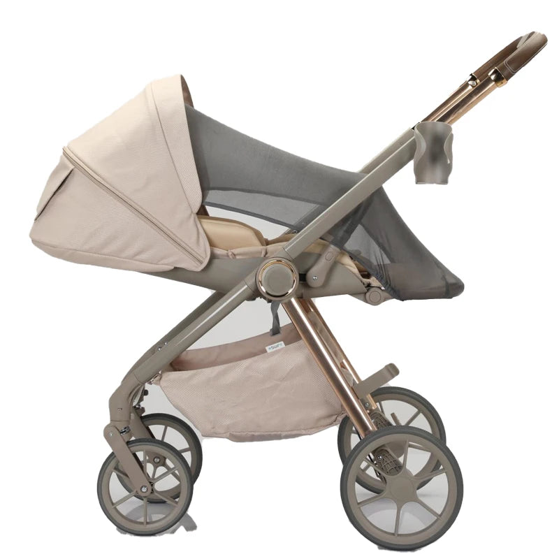 JMT-352778 Foldable 3-in-1 Baby Stroller with Double Directional Steering and Large Storage Basket