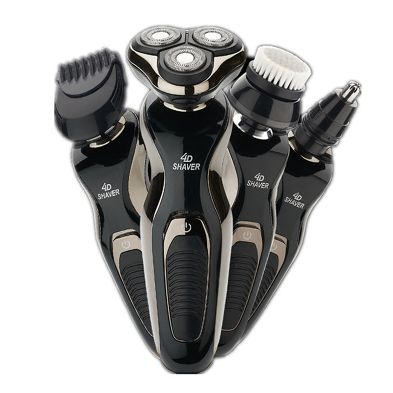 JMT-353034 4D Rotary Rechargeable Shaver with 65 Minutes Operating Time and Washable Cutter Head