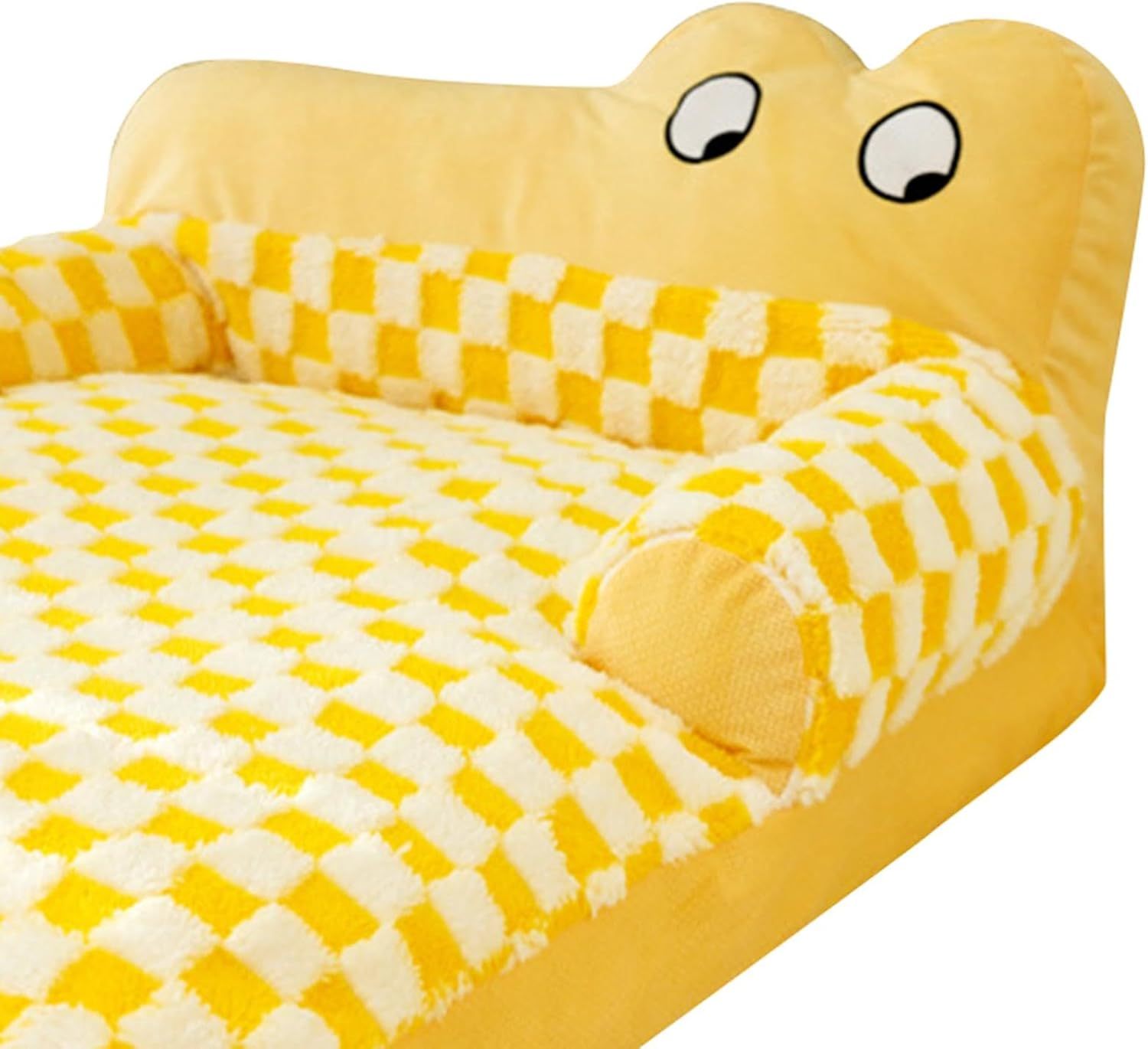 JMT-353098 Plush Washable Dog and Cat Sofa Bed with Antislip Base - Cozy Nest for Small Breeds, Available in Multiple Sizes