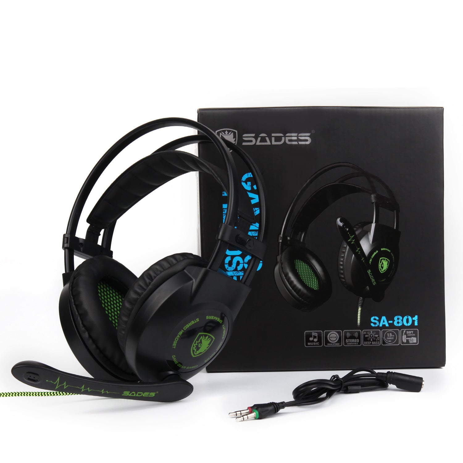 JMT-353290 Gaming Wired Headset with Microphone and High-Fidelity Audio Output for PC