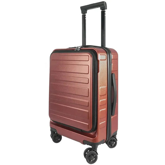 JMT-353354 Customisable Abs PC Travel Trolley Suitcase with Pocket for Smart Carry-On Luggage Set