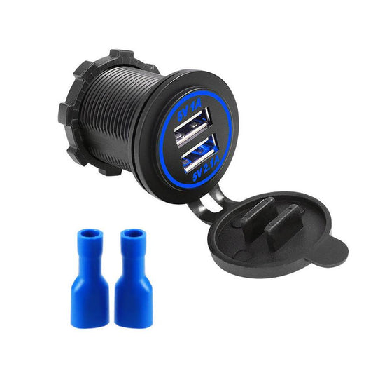 JMT-353418 Fast Charging USB Car and Boat Charger - 12-24V Input, 3100mA Output, Compatible with Motorcycles and Yachts