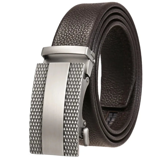 JMT-353546 Double-Sided First Layer Cowhide Automatic Buckle Belt - Model LY25-1056-5