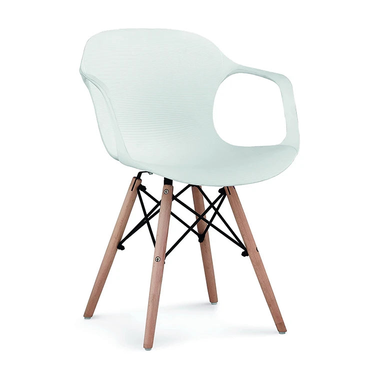 JMT-353546 Modern Bent Wood Frame Lounge Reclining Chair with Padded Seat and High Back for Living Room Comfort