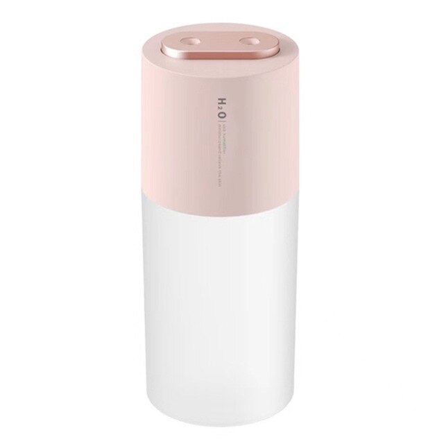 JMT-353930 Double Nozzle Round Humidifier with 1L Water Tank Capacity and Power Failure Protection