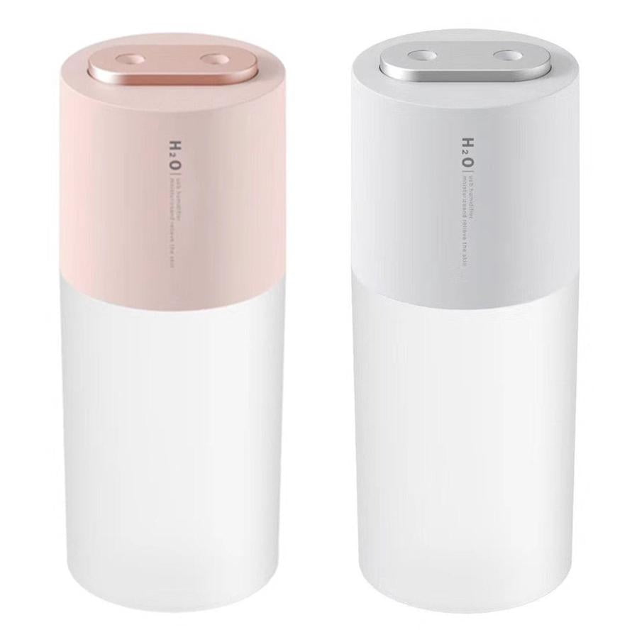 JMT-353930 Double Nozzle Round Humidifier with 1L Water Tank Capacity and Power Failure Protection