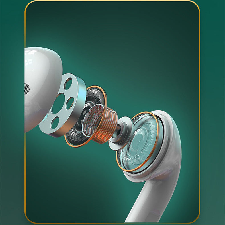 JMT-354442 Wireless Semi-in-Ear Bluetooth Headset with Noise Reduction and 24-Hour Battery Life