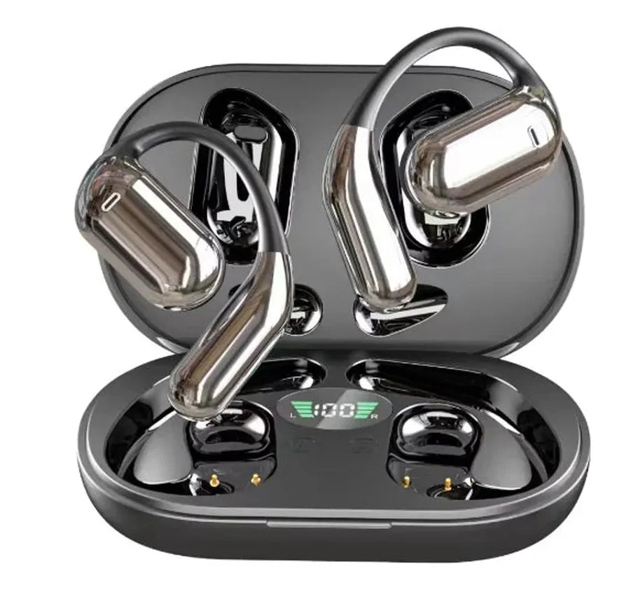 JMT-354954 YX39 Digital Smart Screen Noise Cancelling Wireless Headphones with LED Battery Indicator and ENC Technology