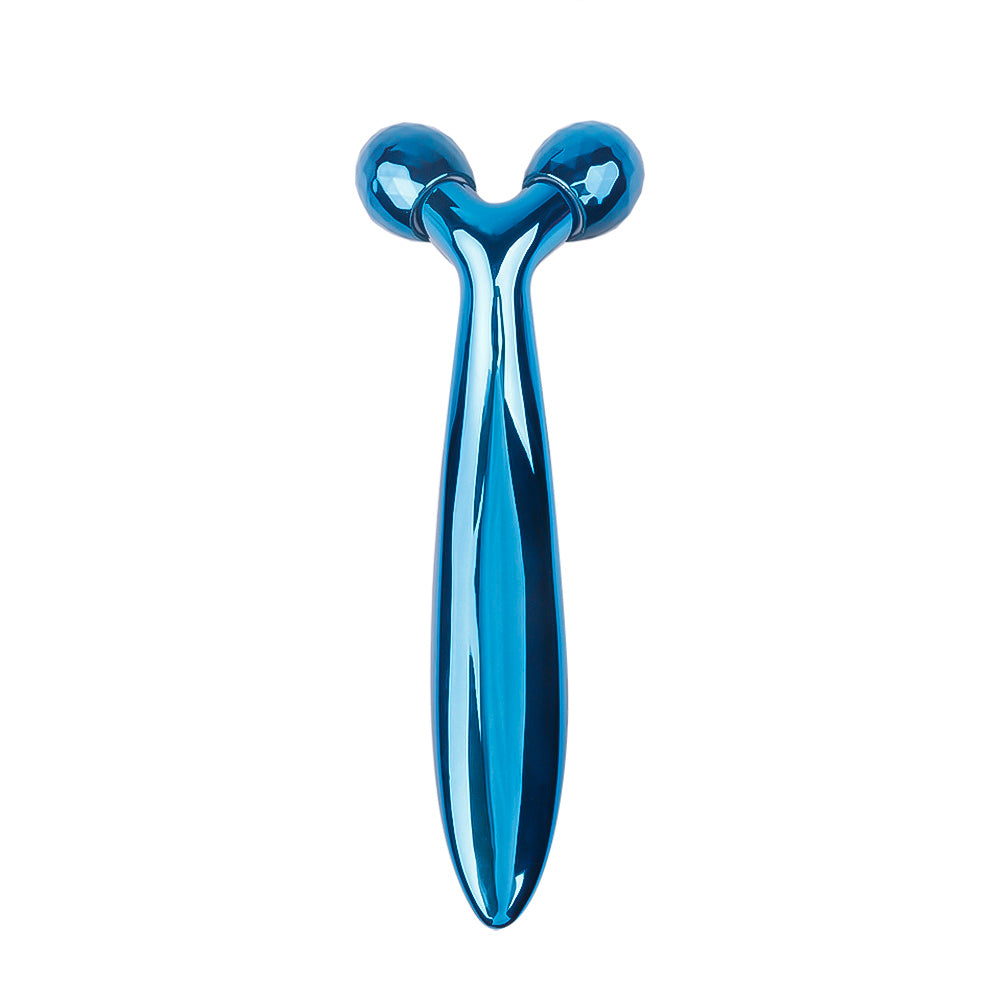 JMT-355338 Y Roller Mini 3D Face-Lifting Massager - Available in Gold and Purple