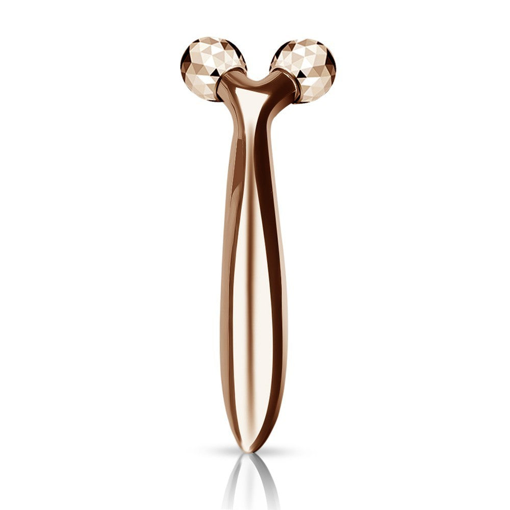 JMT-355338 Y Roller Mini 3D Face-Lifting Massager - Available in Gold and Purple