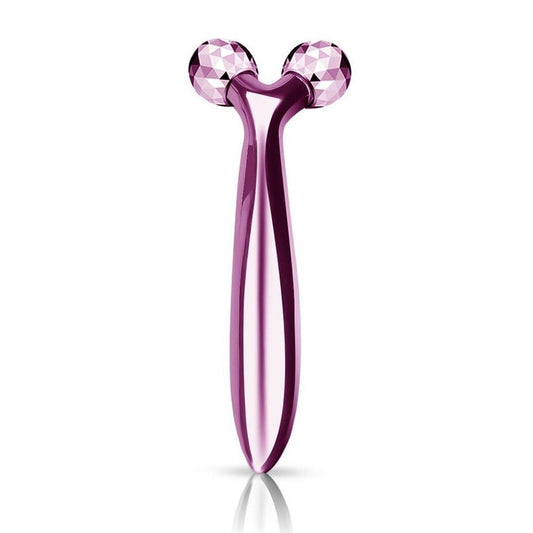 JMT-355338 Y Roller Mini 3D Face-Lifting Massager - Available in Gold and Purple
