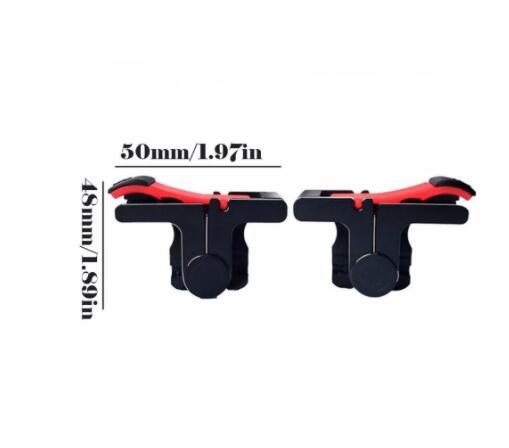 JMT-355402 Dual Auxiliary Gamepad Buttons for Mobile Devices - Compatible with Smartphones, ABS and Metal Construction, Lightweight and Durable