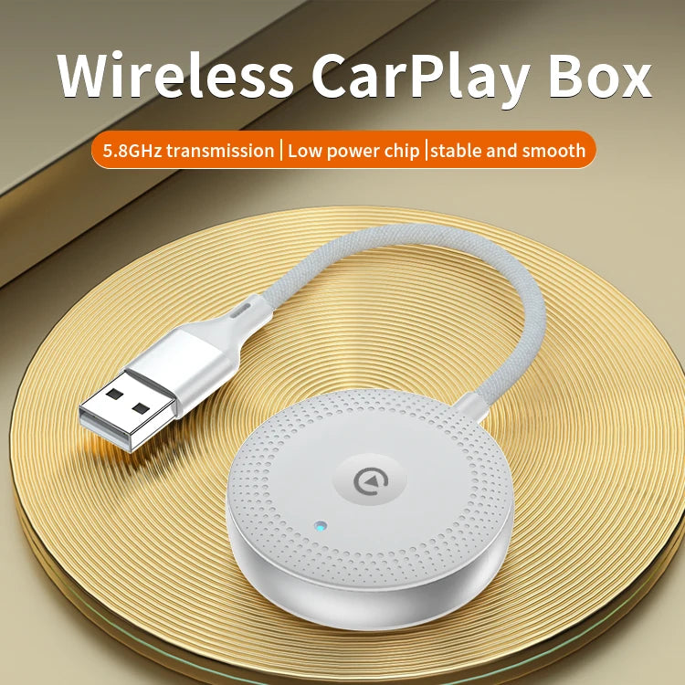JMT-355594 Wireless Carplay Adapter for iOS - Universal USB Dongle for Seamless Connection