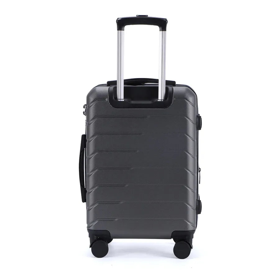 JMT-355658 3-Piece Unisex ABS and PC Spinner Wheel Trolley Case Luggage Set for Travel