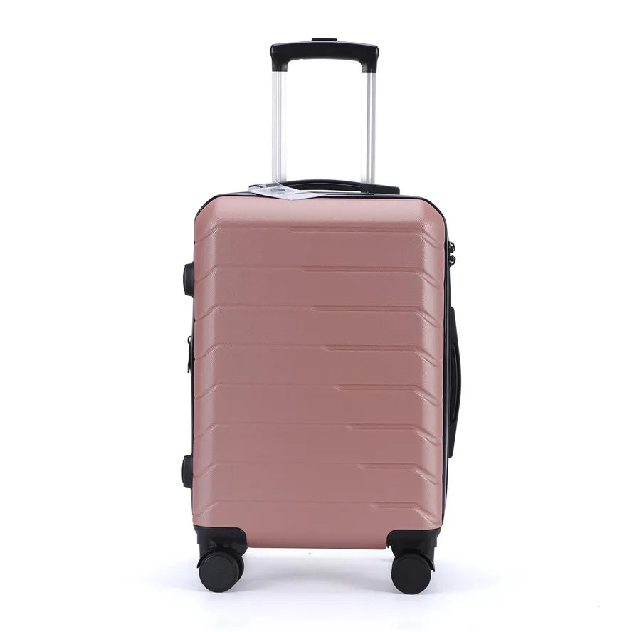 JMT-355658 3-Piece Unisex ABS and PC Spinner Wheel Trolley Case Luggage Set for Travel
