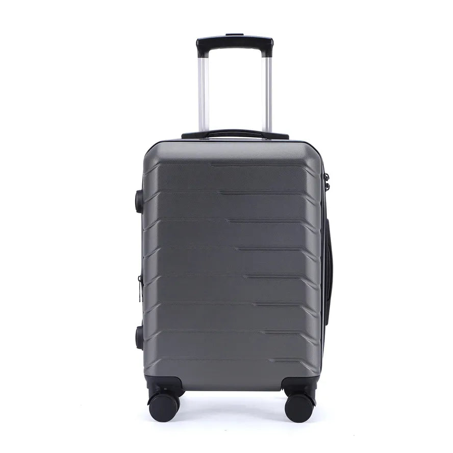 JMT-355658 3-Piece Unisex ABS and PC Spinner Wheel Trolley Case Luggage Set for Travel
