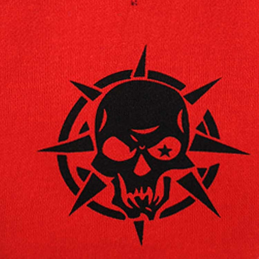 JMT-355722 Scary Skull Fleece Hooded Pet Tee - Black, Red, Green, XS to L
