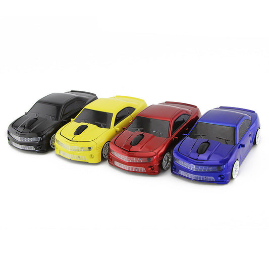 JMT-356554 Wireless Optical Car-Shaped Mouse with 1600 DPI Resolution, 2.4GHz Frequency, Compatible with Laptops - Available in Multiple Colors