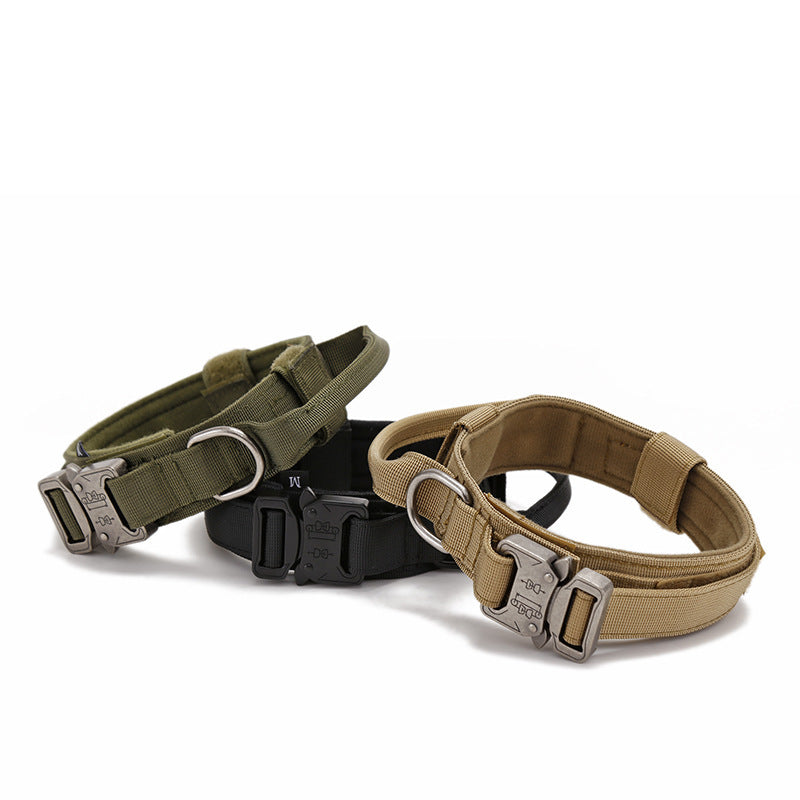 JMT-356746 Nylon Wear-Resistant Tactical Dog Collar for Medium and Large Dogs - Adjustable and Durable
