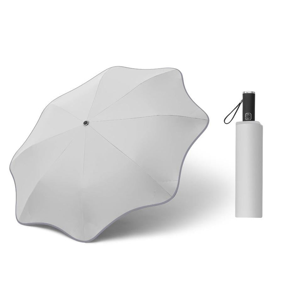 JMT-357130 Curved Automatic Luminous Transparent Umbrella for Stylish Rain Protection