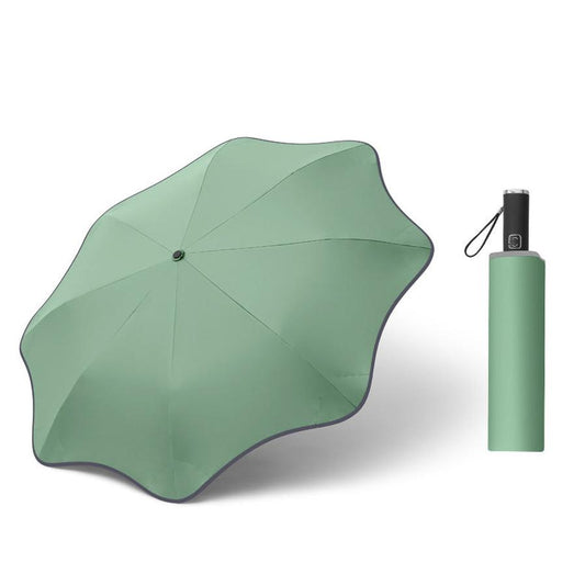 JMT-357130 Curved Automatic Luminous Transparent Umbrella for Stylish Rain Protection