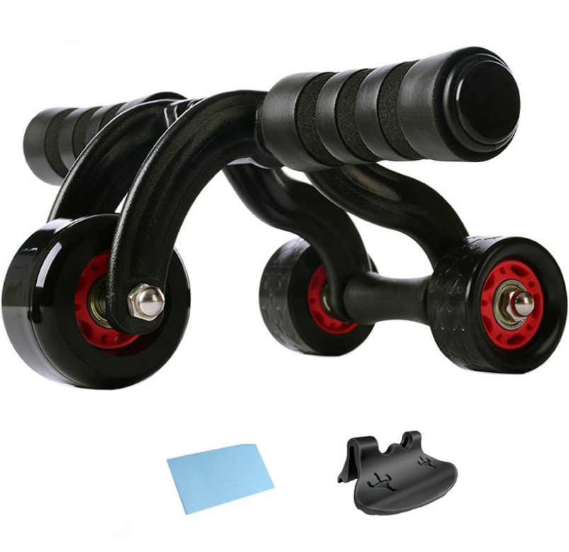 JMT-357322 Three-Wheel Abdominal Roller for Core Strength and Toning