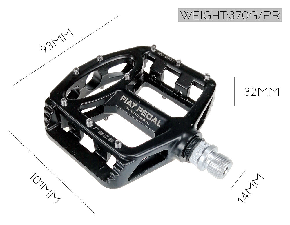 JMT-357450 Lightweight Magnesium Alloy Mountain Bike Flat Pedals for Enhanced Performance