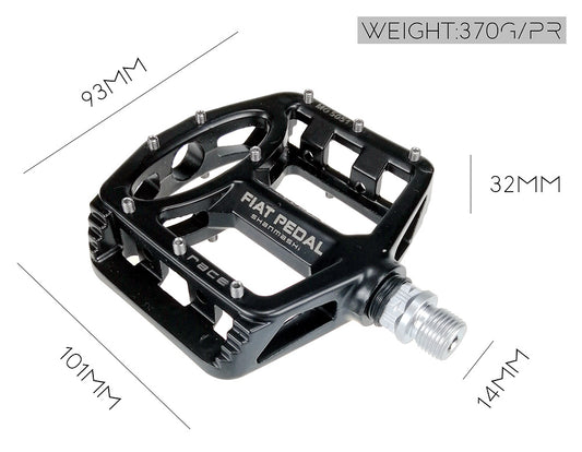 JMT-357450 Lightweight Magnesium Alloy Mountain Bike Flat Pedals for Enhanced Performance