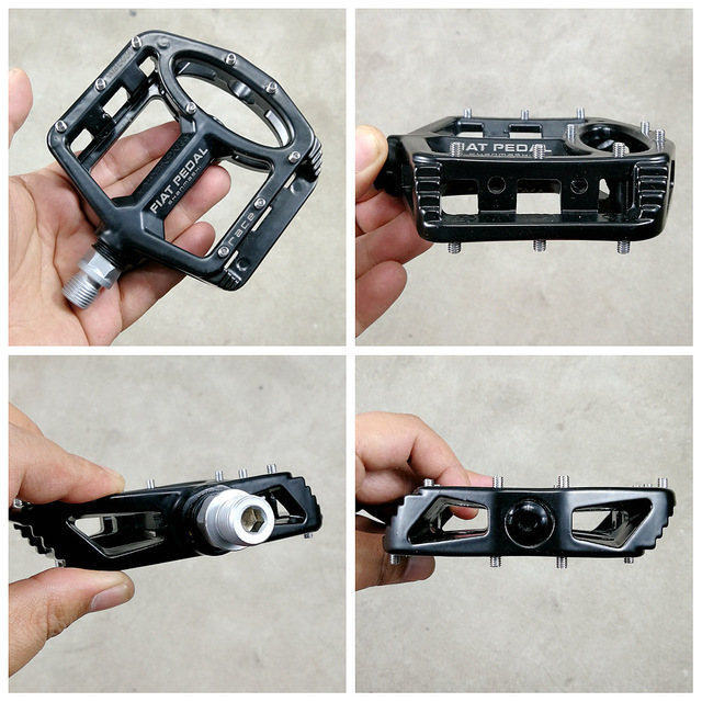 JMT-357450 Lightweight Magnesium Alloy Mountain Bike Flat Pedals for Enhanced Performance