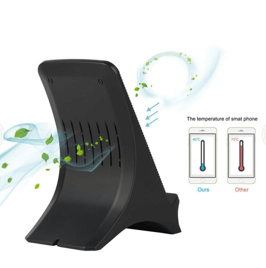 JMT-357578 Wireless Fast Charger with Cooling Fan and Adjustable Stand for Qi-Enabled Devices