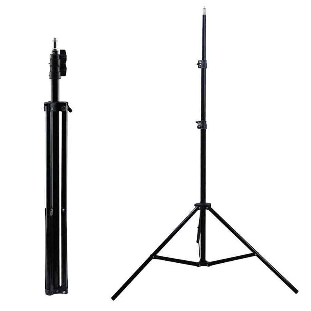 JMT-358090 Aluminum Portable Floor Tripod for iPhone - Adjustable Height 56-160cm, 2kg Load Capacity