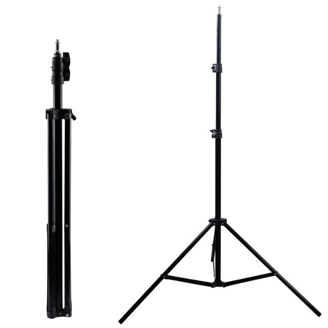 JMT-358090 Aluminum Portable Floor Tripod for iPhone - Adjustable Height 56-160cm, 2kg Load Capacity